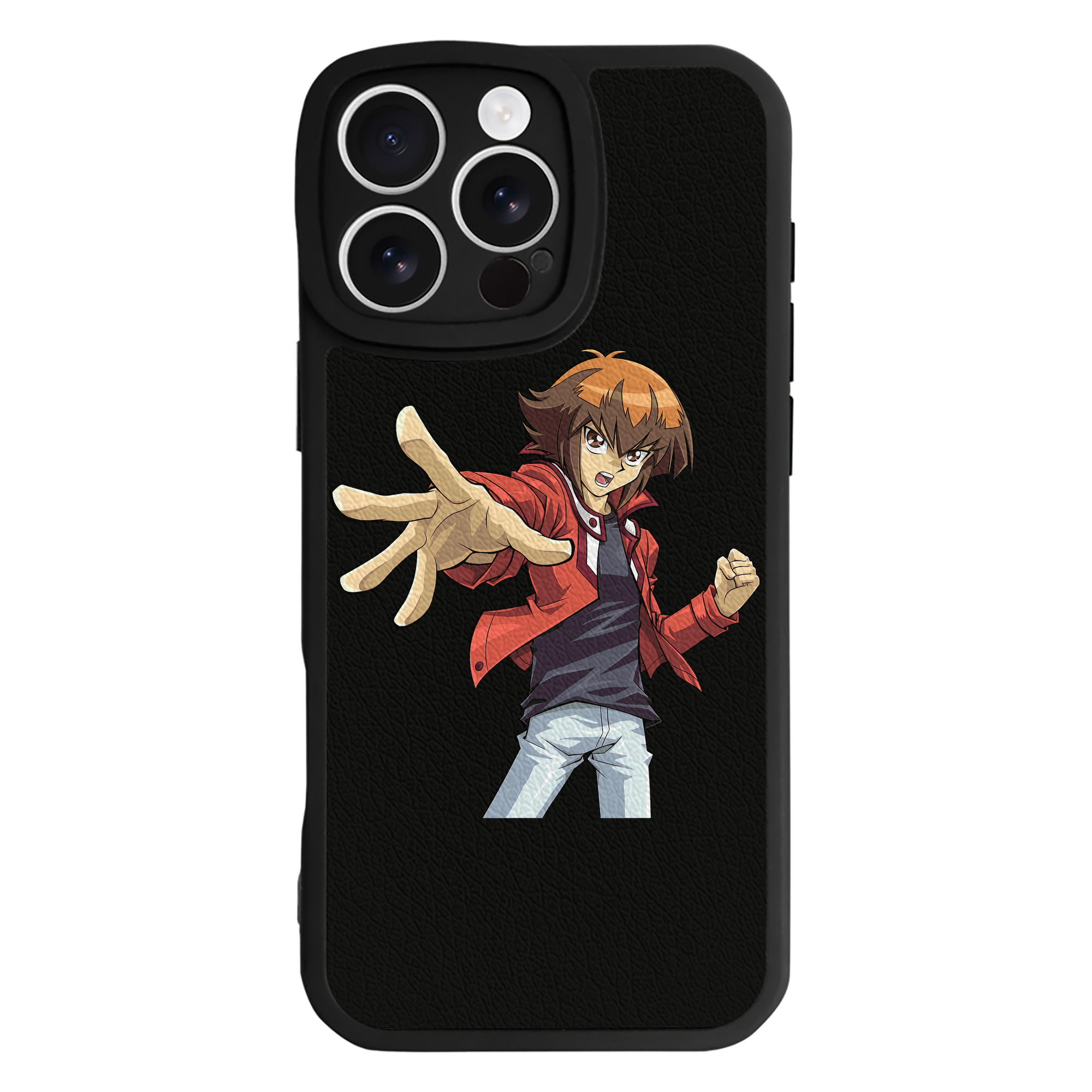 （画像用） 遊☆戯☆王 Yu-Gi-Oh! 【iPhone 16シリーズ対応】シリコンスマホケース（レザー調） 材質：シリコン
